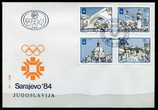 1951 - Yugoslavia 1982 - Winter Olympic Games – Sarajevo - Bosnia - Fdc photo