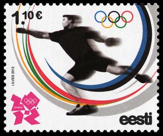 Stamp Of Estonia Estland Estonie 2012 - London 2012 Olympic Games photo