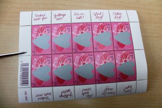 Norway Minisheet 2003 St.  Valentine ' S Day - Silver Scratch Field Is Intact photo