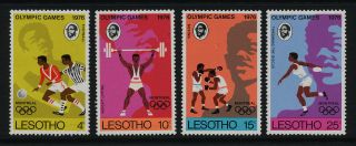 Lesotho 209 - 12 Sports,  Olympics,  Soccer,  Boxing,  Weightlifting photo