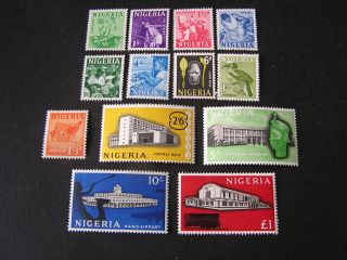 Nigeria,  Scott 101 - 113 (13),  1961 Definitive Issue Mvlh photo
