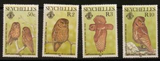 Seychelles Sg605/8 1985 Birth Bicent Of John Audubon (birds) photo