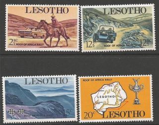 Lesotho Sg171/4 1969 Roof Of Africa Car Rally photo