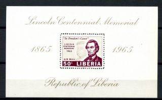 Liberia 1965 Sg Ms912 Abraham Lincoln M/s A32492 photo