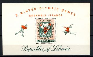 Liberia 1967 Sg Ms978 Winter Olympic Games M/s A32499 photo