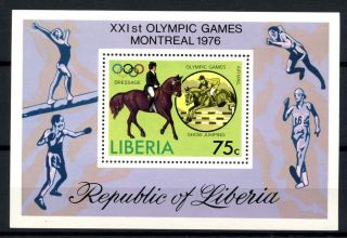 Liberia 1976 Sg Ms1276 Olympic Games M/s A32522 photo