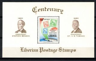 Liberia 1960 Sg Ms840 Stamp Centenary M/s A32476 photo