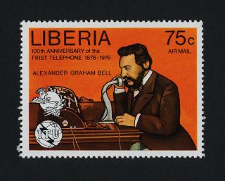 Liberia C212a Telephone,  Alexander Graham Bell photo