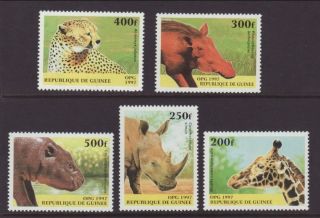 Guinea Animals 1389 - 1394 Vf (12972) photo