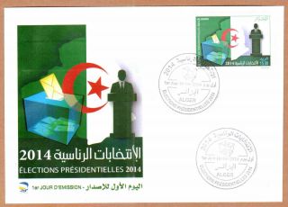 Algeria - 2014 Presidential Elections - Apr 16th,  2014 - Fdc,  Topical Cancel photo
