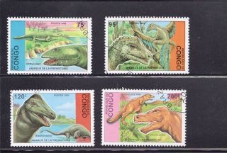 Congo 1993 Dinosaurs Scott 1043 - 46 photo