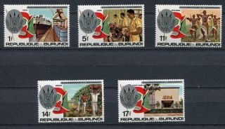 Burundi 1977 Sc 538 - 542 Mi 1451 A - 1455 A photo