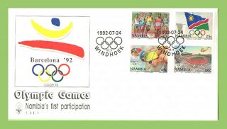 Namibia 1992 Barcelona Olympic Games First Day Cover photo
