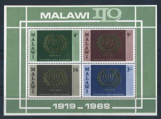 Malawi 1969.  Labour.  Minisheet Ms328. .  Og. photo