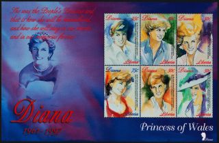 Liberia S/s Princess Diana,  People ' S Princess photo
