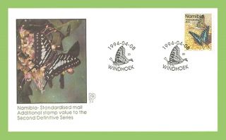 Namibia 1994 Additional Definitive Value,  Butterfly First Day Cover photo