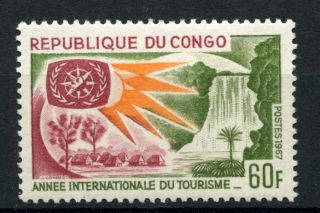 Congo Brazzaville 1967 Sg 129 Int.  Tourist Year A39088 photo