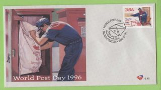South Africa 1996 World Post Day First Day Cover photo