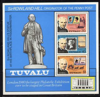 Tuvalu 124a Rowland Hill,  Stamp On Stamp photo