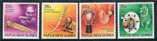 Papua Guinea 1990 Musical Instruments Sg 628/31 photo