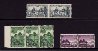 Australia 1959,  Sg 331,  332,  333,  Post Office,  Queensland Govt,  Muh photo