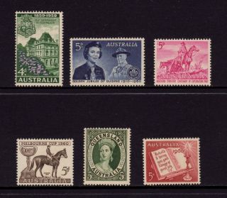 Australia 1959 - 1960,  Sg 332,  334,  335,  336,  337,  338 All Different,  Muh photo