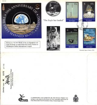 Tuvalu 1999 30th Anniversary Moon Landing Joint Services First Day Cover photo