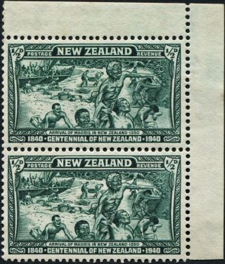 Zealand 1940 (kgvi) 1/2d Blue - Green Sg613 Cv £1.  00+ Mh Postage photo