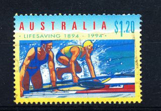 B497 Australia 1994 Sg1442 $1.  20 Lifeguards photo