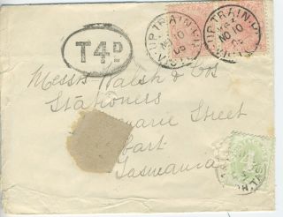 Australia - - Up Train Cover From Victoria 1905 Has Postage Due photo
