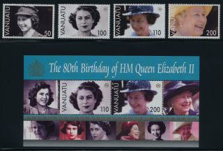 Vanuatu 880 - 4 Queen Elizabeth 80th Birthday photo