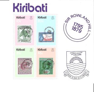 Kiribati 1979 Stamp On Stamp Rowland Hill S/s (sc 344a) photo