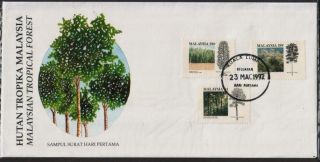 Malaysia 1992 Malaysian Tropical Forest Fdc Cover photo
