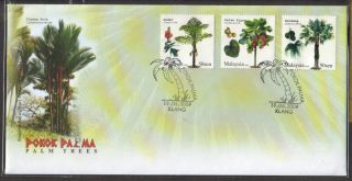 Malaysia 2009 Palm Trees Fdc First Day Cover photo