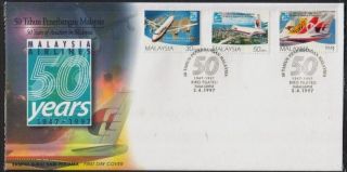 50 Years Of Aviation In Malaysia 1997 Msa Mas Airlines Aircrafts Aeroplanes Fdc photo