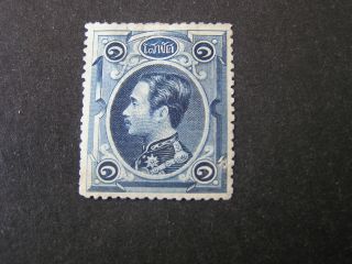 Thailand,  Scott 1,  1sio Value Blue King Chulalongkon 1883 Issue photo