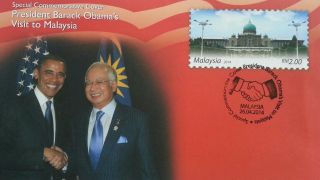 President Barack Obama Visit To Malaysia 2014 People King (commemorative Cover) photo