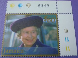 Royal Queen Elizabeth11 Jamaica Stamp Visiting Gloucester 1995 photo