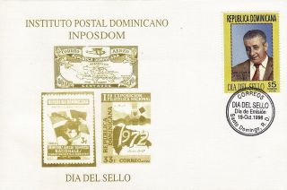 Dominican Stamp Day Nino Ferrua Sc 1286 Fdc 1998 photo