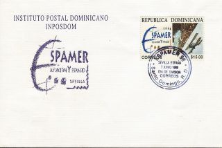 Dominican Espamer ´96 Seville Sc 1223 Fdc 1996 photo