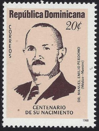 Dominican Dr.  Manuel Emilio Perdomo Sc 1027 1988 photo
