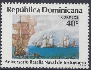 Dominican Battle Of Turtuga Sc 1050 1989 photo