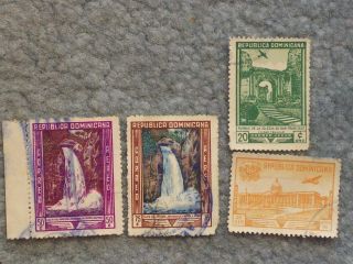 Stamp Dominican Republic 1947 - 1949 Air Mail Ap29 C66 50c C67 75c Ap30 C69 1$ photo