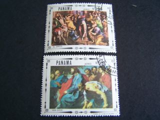 Panama.  482,  482 A - E.  Life Of Christ Painted By Famous Artists. photo