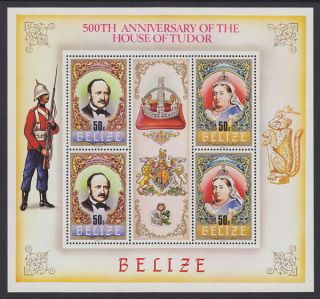 Belize - 1984 House Of Tudor (6v) Sheetlets Um / photo