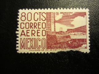 Mexican Airmail Stamp - 80 Centavos 1964 - photo