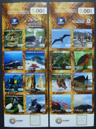 Ecuador 2013 Galapagos Birds Fishes Turtle Booklets (2) photo