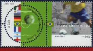 2840 Brazil 2002 - World Cup Championships,  Sports,  Soccer/football,  Mi 3226 - 27 photo