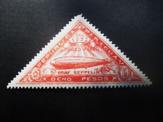 Paraguay 1932 Red 8p Stamp Sc C75 