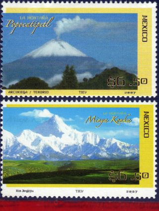 2561 - 62 Mexico 2007 - Joint Issues With China,  Mountains,  Nature, photo